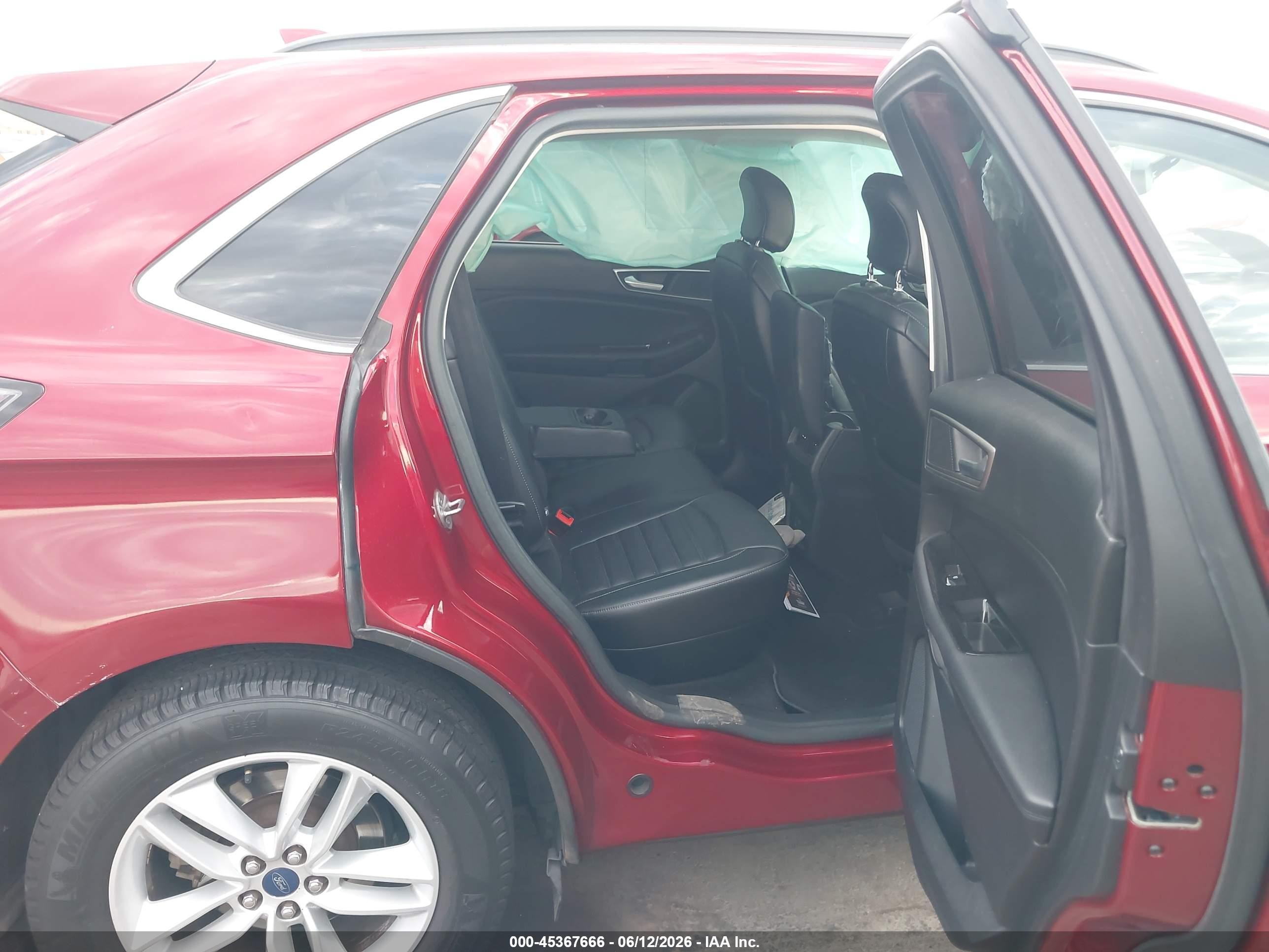 2015 Ford Edge Sel Red vin: 2FMTK4J84FBB27615