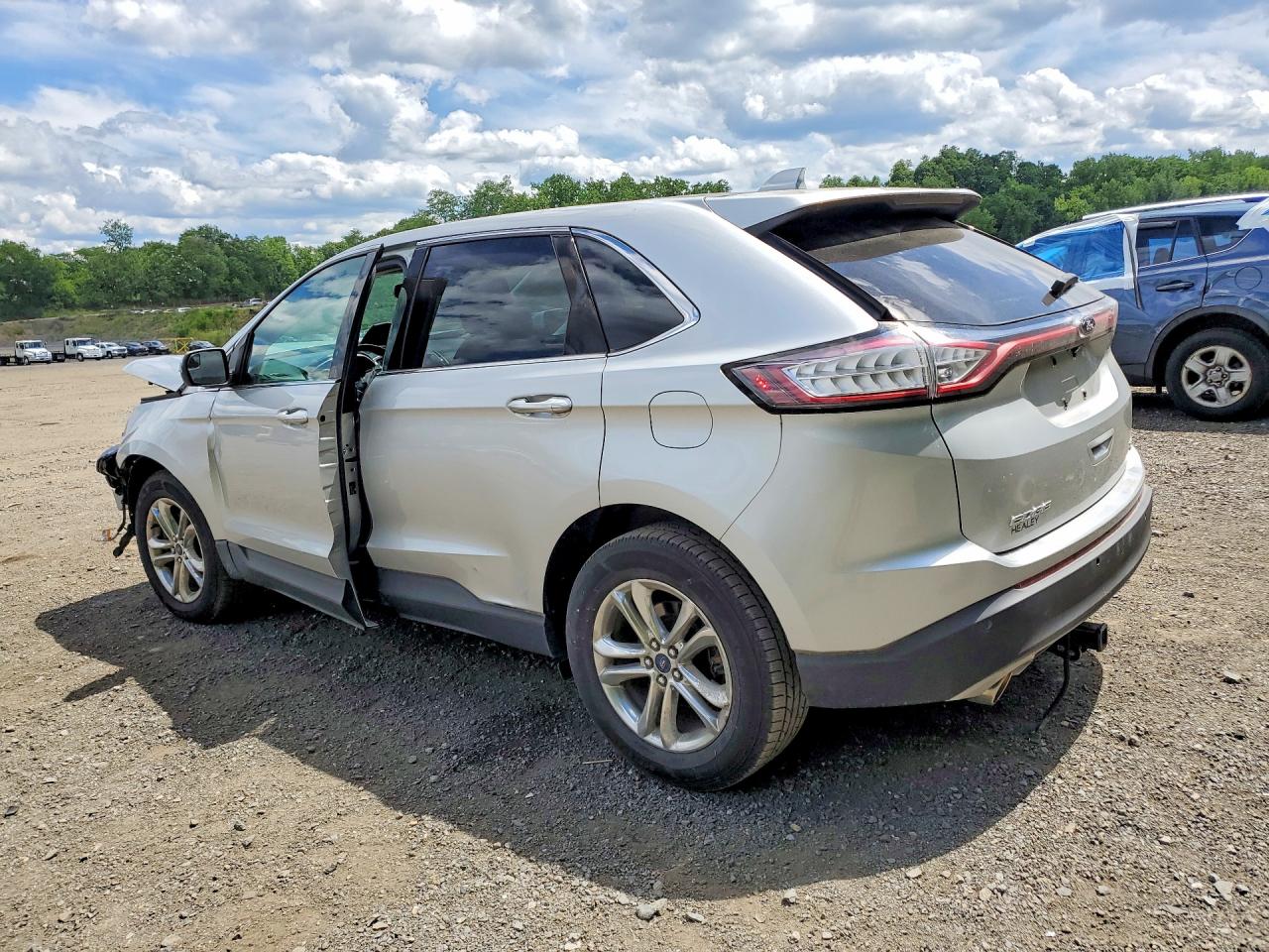 2015 Ford Edge Sel Silver vin: 2FMTK4J84FBB63532