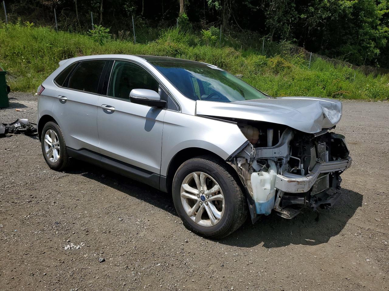 2015 Ford Edge Sel Silver vin: 2FMTK4J84FBB63532