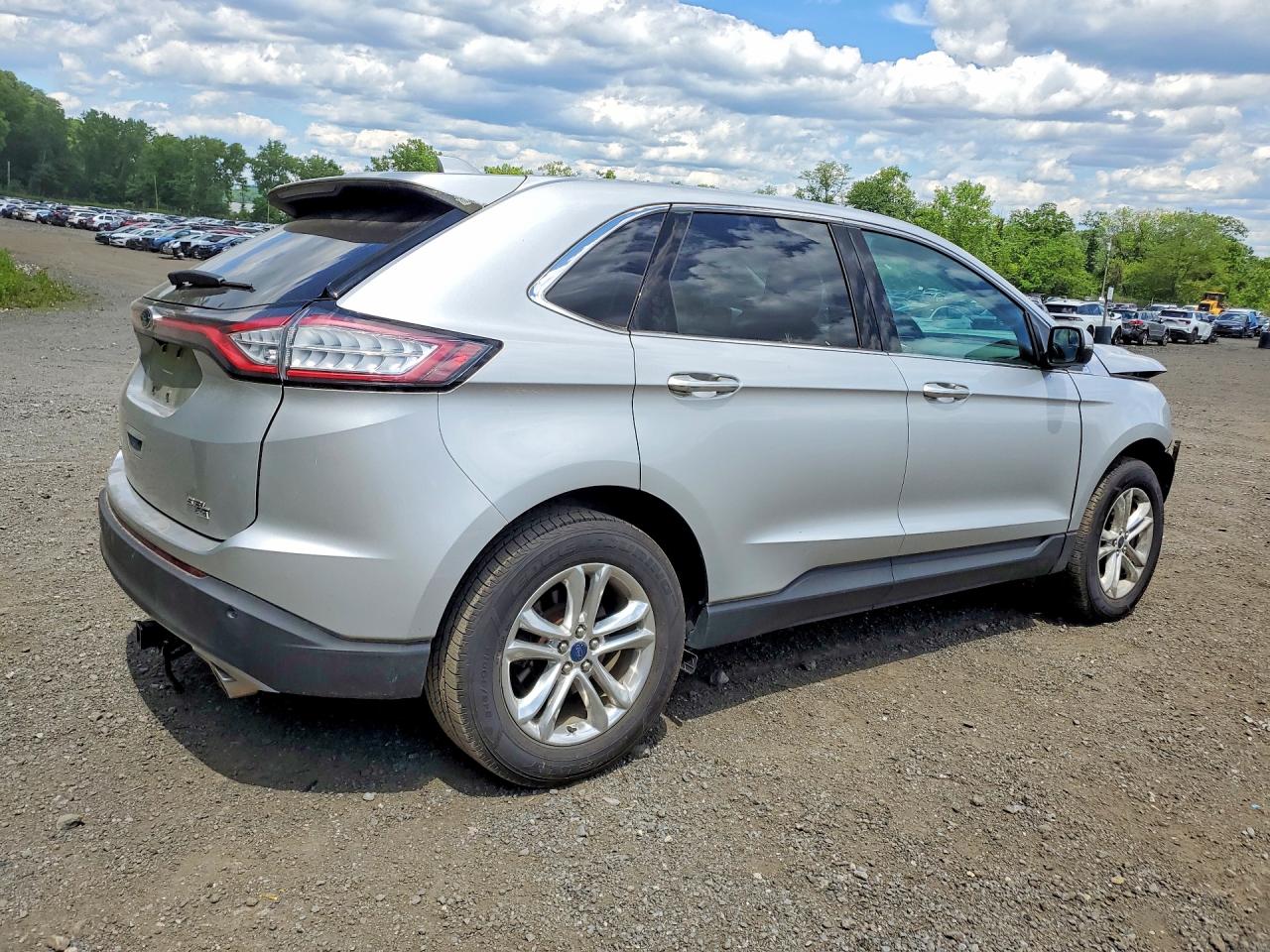 2015 Ford Edge Sel Silver vin: 2FMTK4J84FBB63532