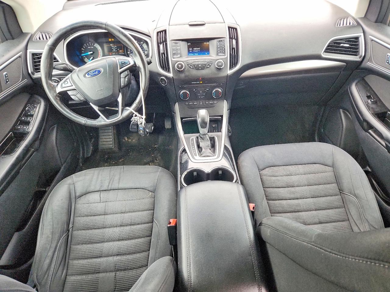 2015 Ford Edge Sel White vin: 2FMTK4J84FBB64910