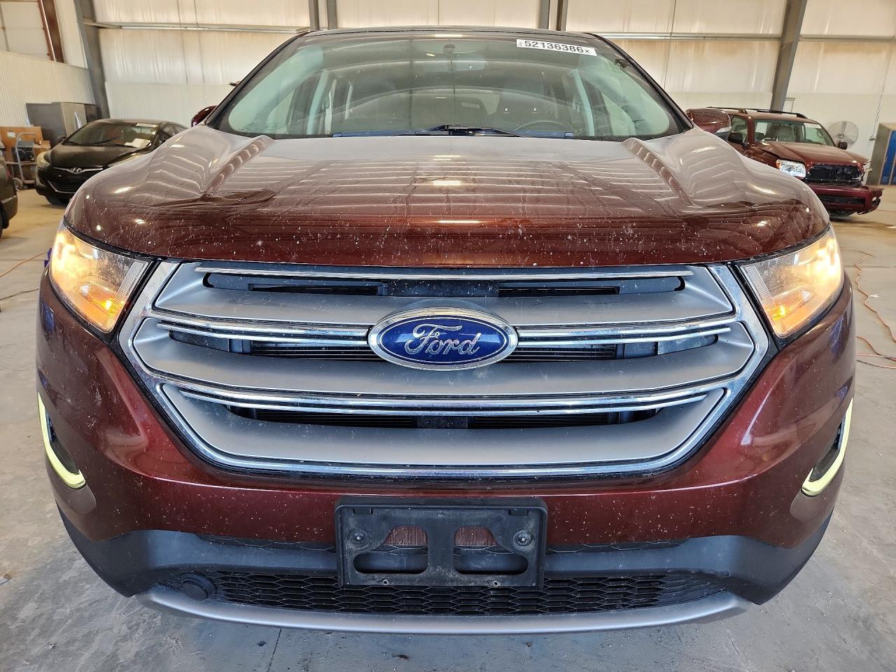 2015 Ford Edge Burgundy vin: 2FMTK4J84FBB92268