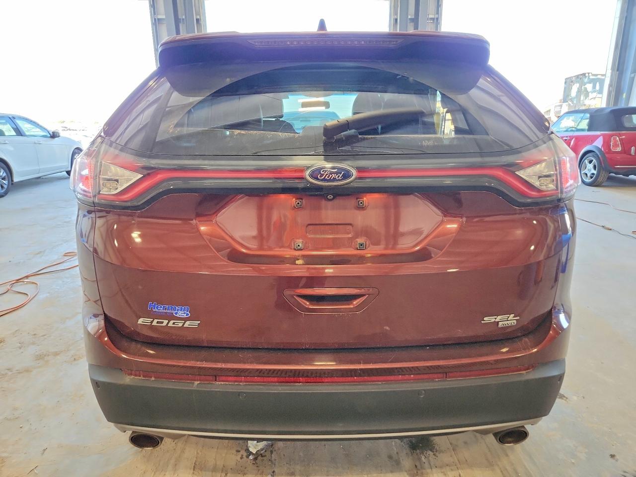 2015 Ford Edge Burgundy vin: 2FMTK4J84FBB92268