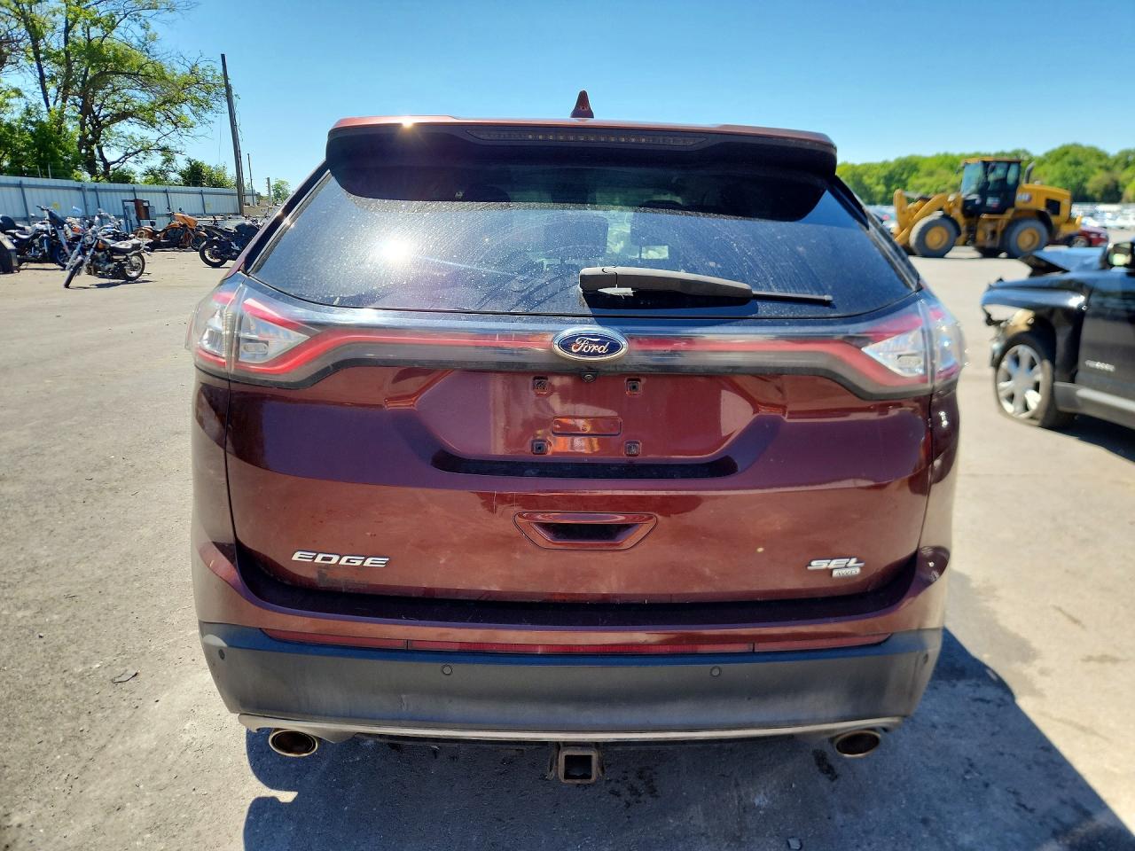 2015 Ford Edge Sel Burgundy vin: 2FMTK4J84FBC08694