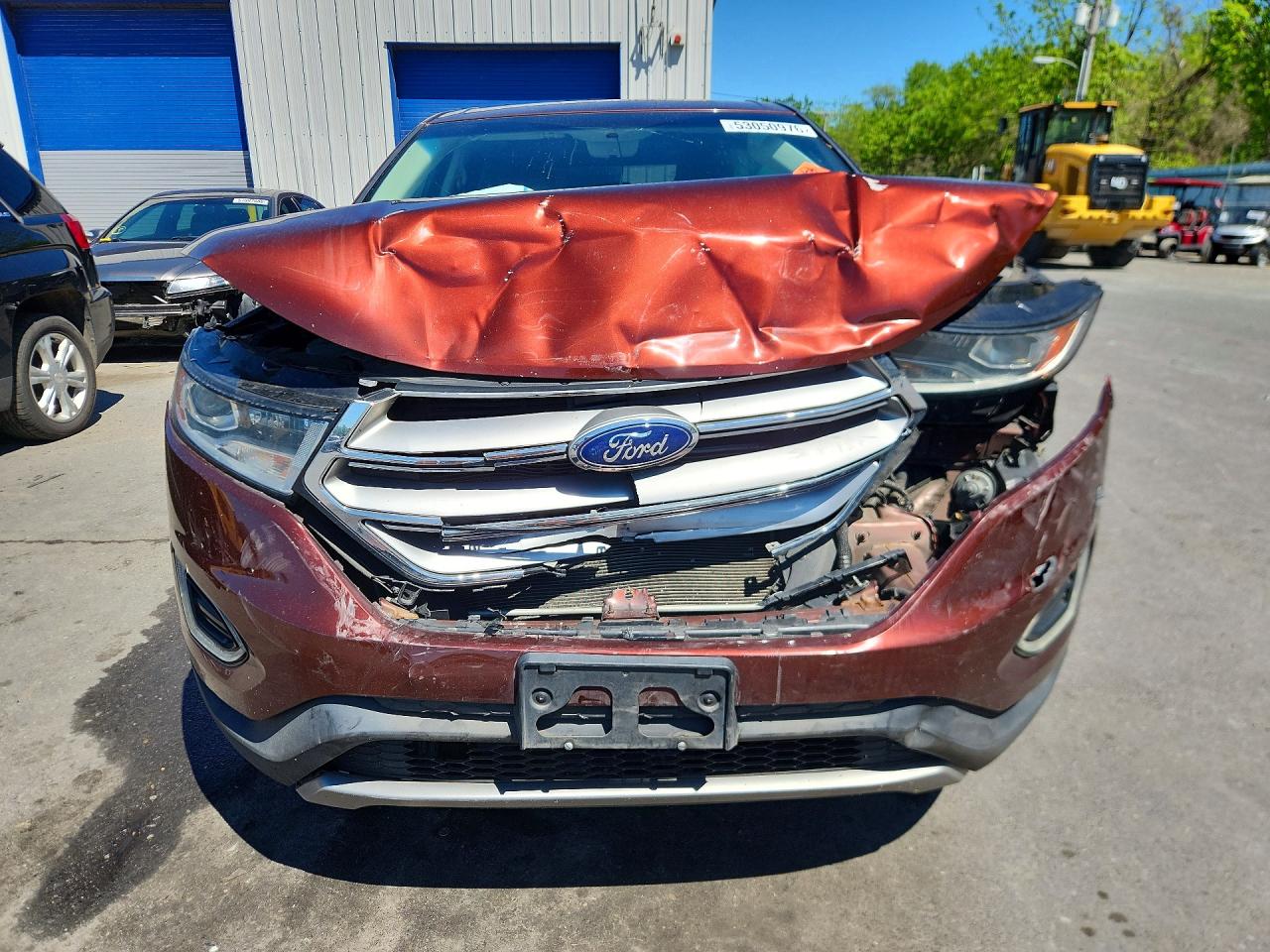 2015 Ford Edge Sel Burgundy vin: 2FMTK4J84FBC08694