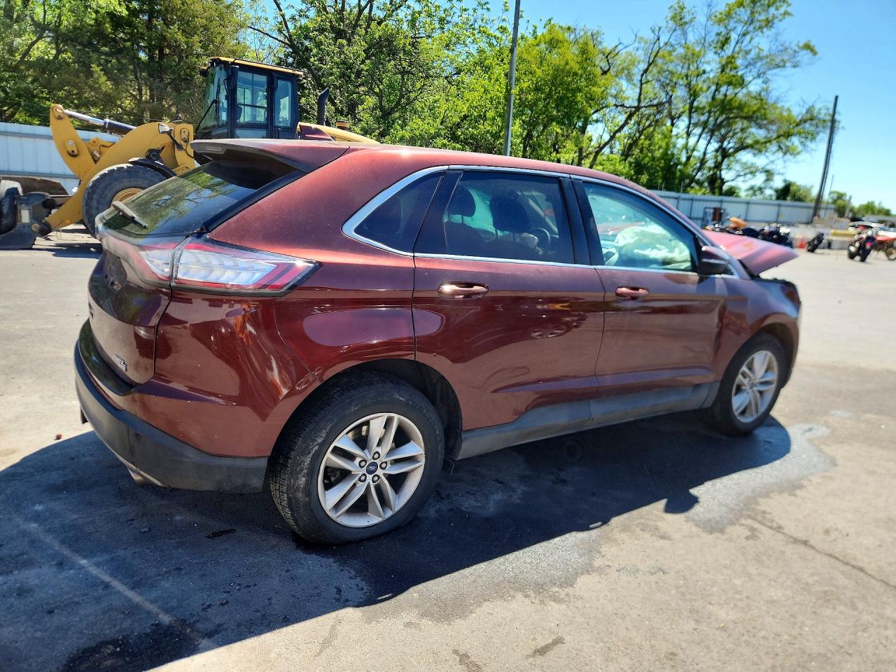 2015 Ford Edge Sel Burgundy vin: 2FMTK4J84FBC08694