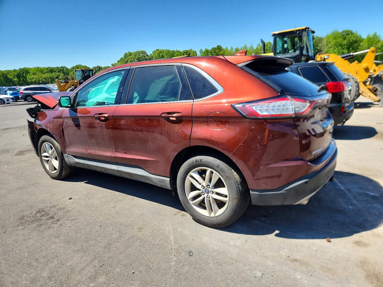 2015 Ford Edge Sel Burgundy vin: 2FMTK4J84FBC08694