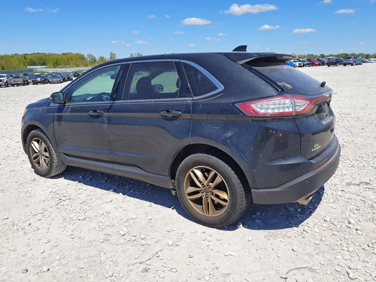 2015 Ford Edge Sel Black vin: 2FMTK4J84FBC10767