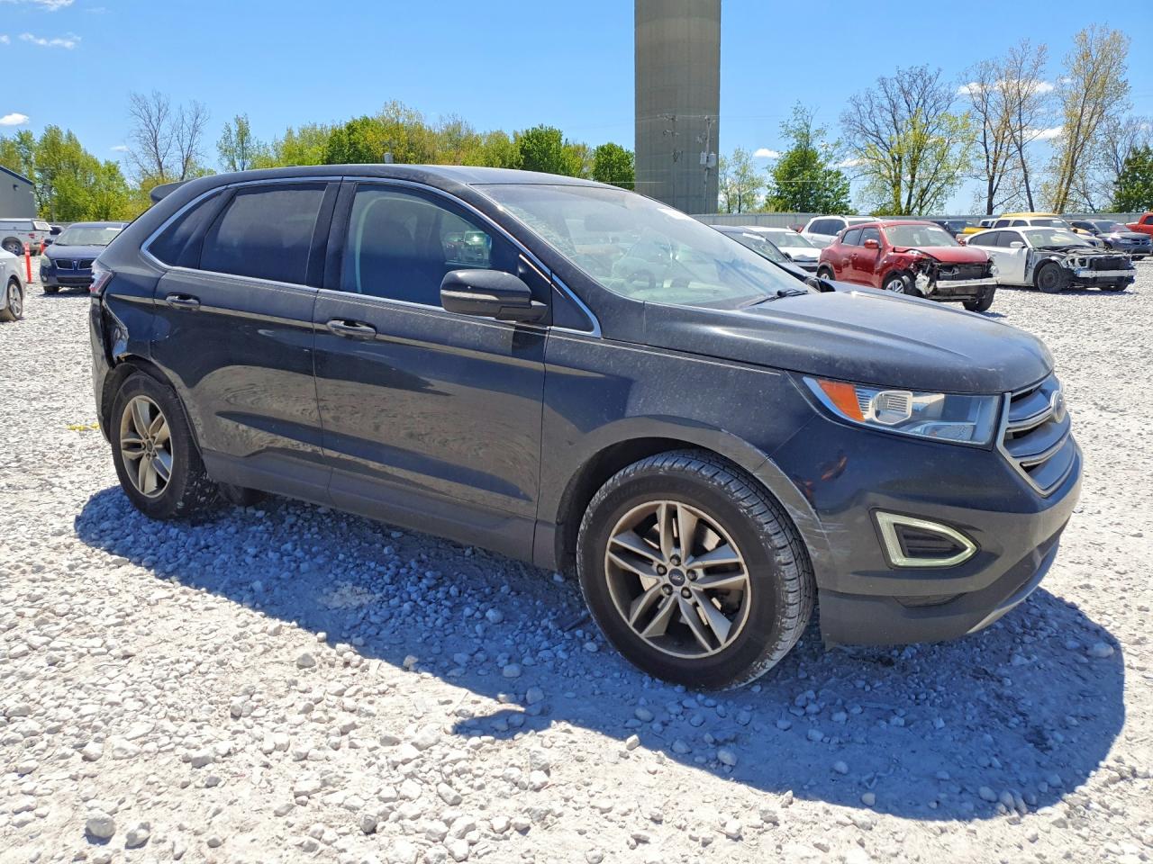 2015 Ford Edge Sel Black vin: 2FMTK4J84FBC10767