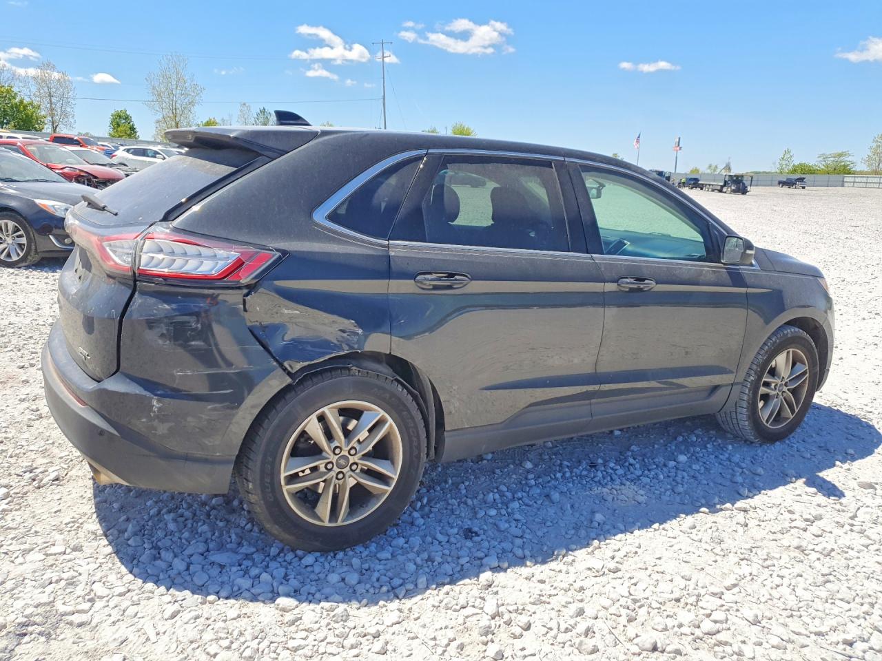 2015 Ford Edge Sel Black vin: 2FMTK4J84FBC10767