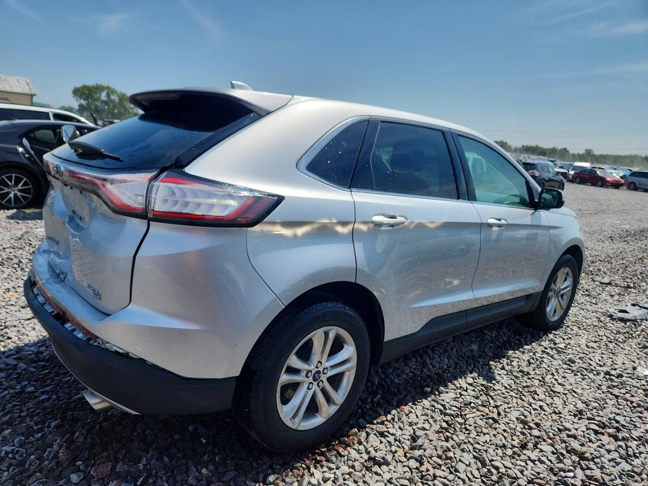 2015 Ford Edge Sel Silver vin: 2FMTK4J84FBC11823
