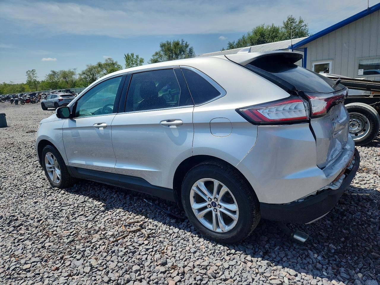 2015 Ford Edge Sel Silver vin: 2FMTK4J84FBC11823