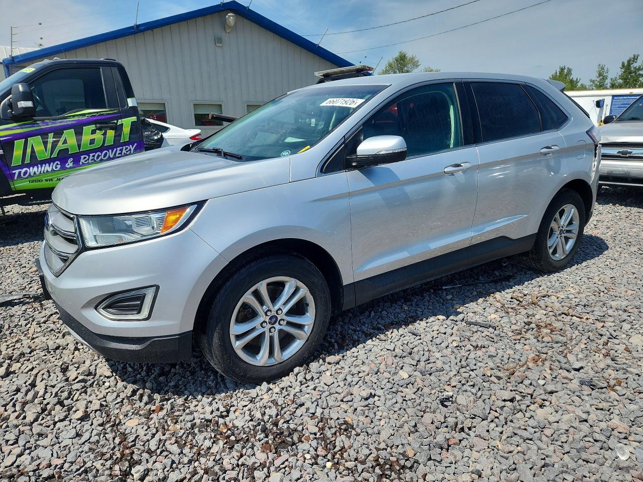 2015 Ford Edge Sel Silver vin: 2FMTK4J84FBC11823