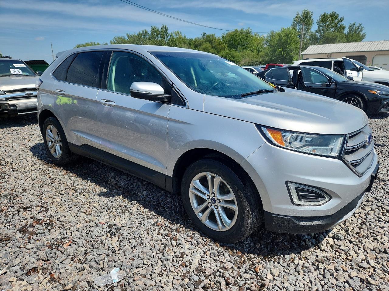 2015 Ford Edge Sel Silver vin: 2FMTK4J84FBC11823