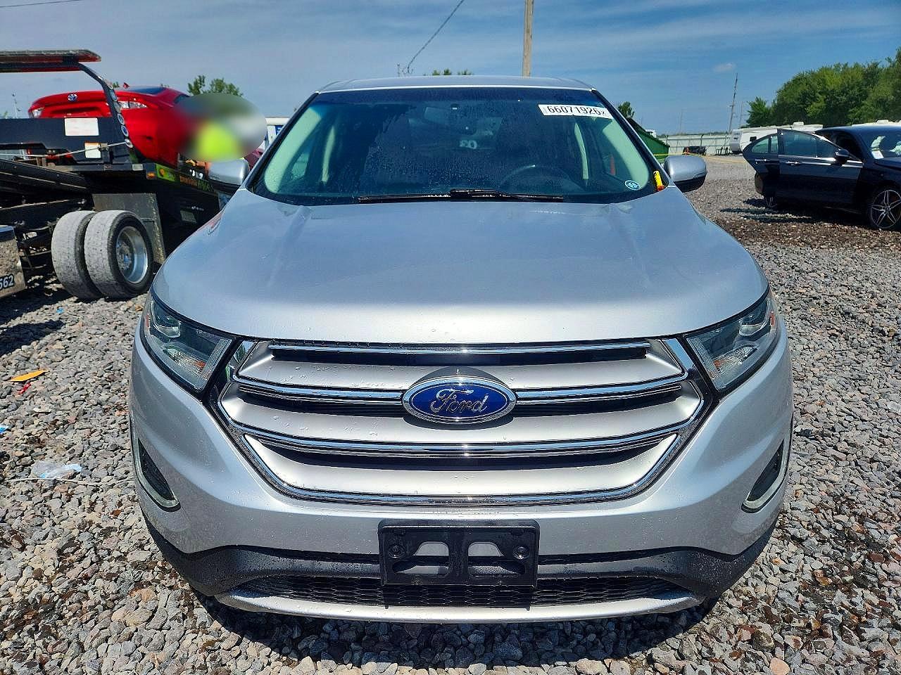 2015 Ford Edge Sel Silver vin: 2FMTK4J84FBC11823