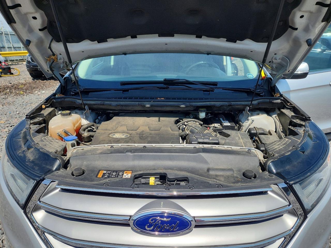 2015 Ford Edge Sel Silver vin: 2FMTK4J84FBC11823