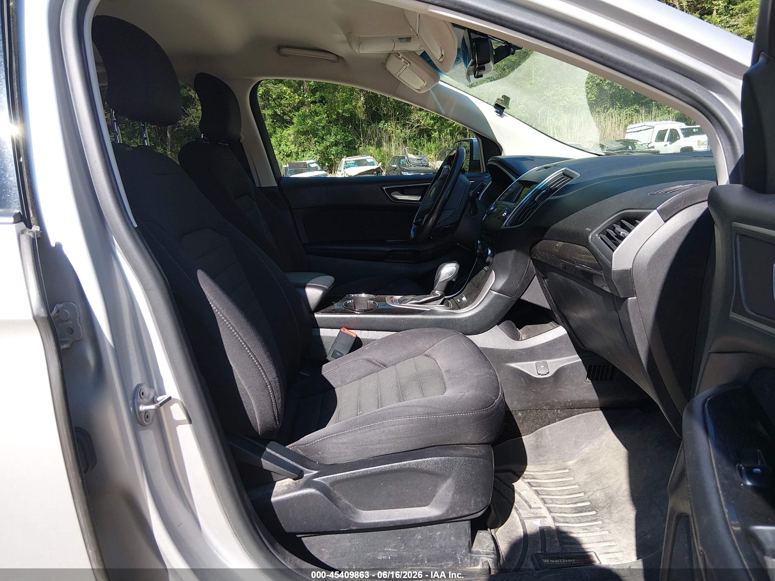 2015 Ford Edge Sel Silver vin: 2FMTK4J85FBB31852