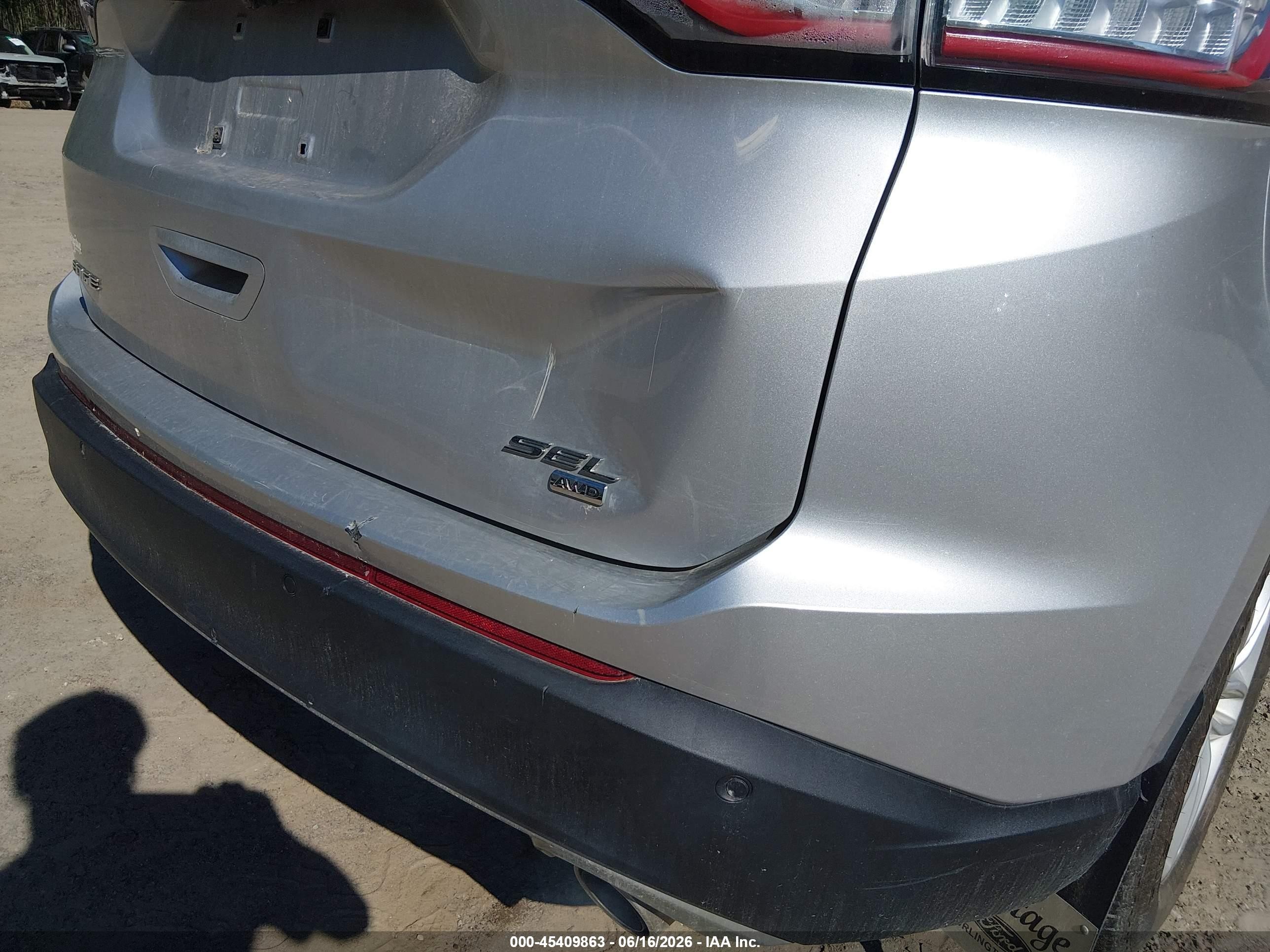 2015 Ford Edge Sel Silver vin: 2FMTK4J85FBB31852
