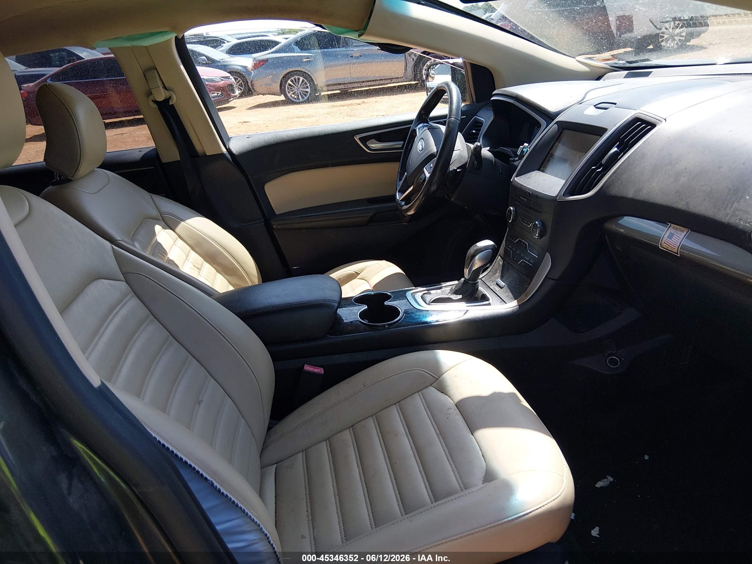 2015 Ford Edge Sel Gray vin: 2FMTK4J85FBB50952