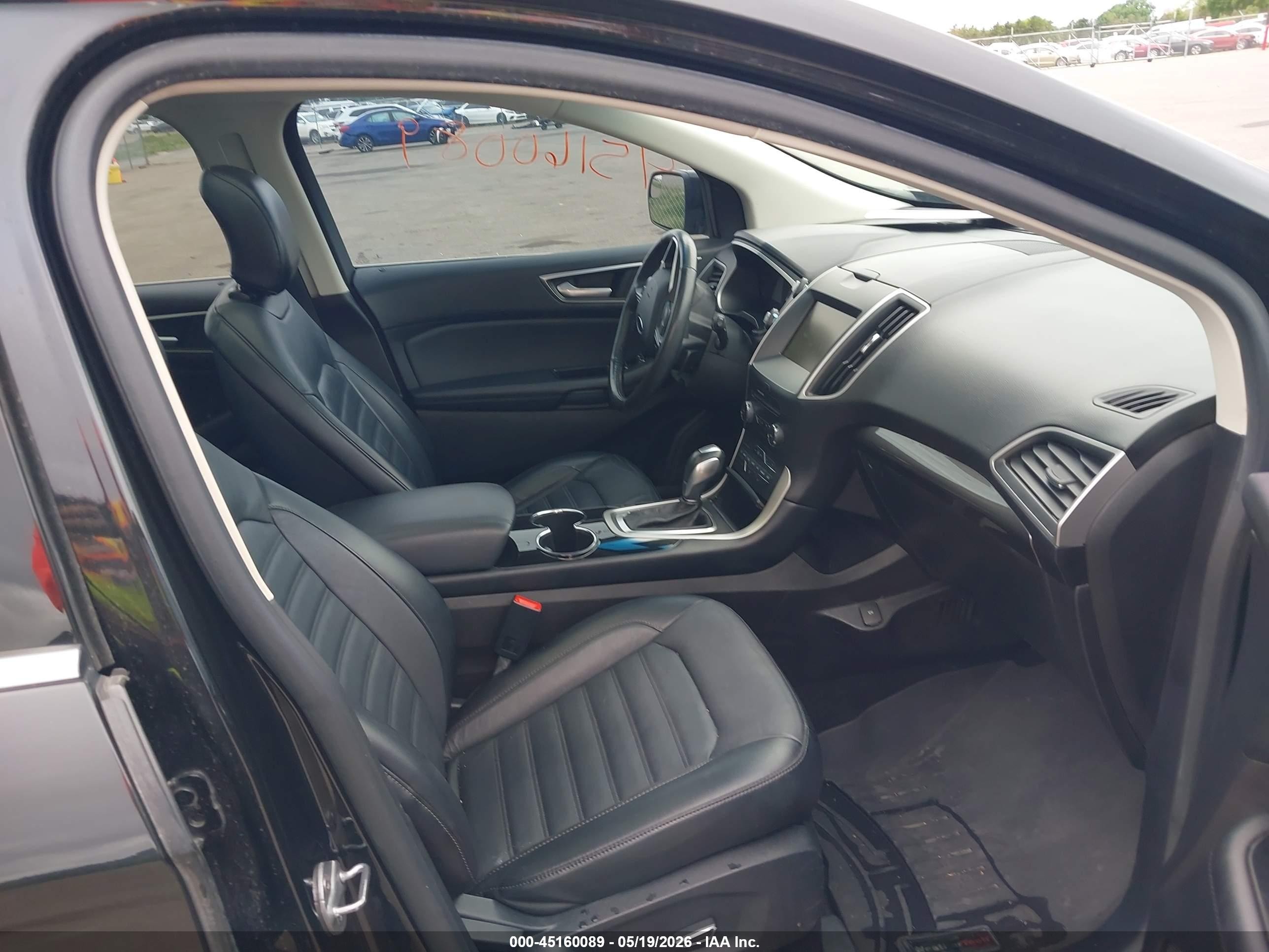 2015 Ford Edge Sel Black vin: 2FMTK4J85FBB71347