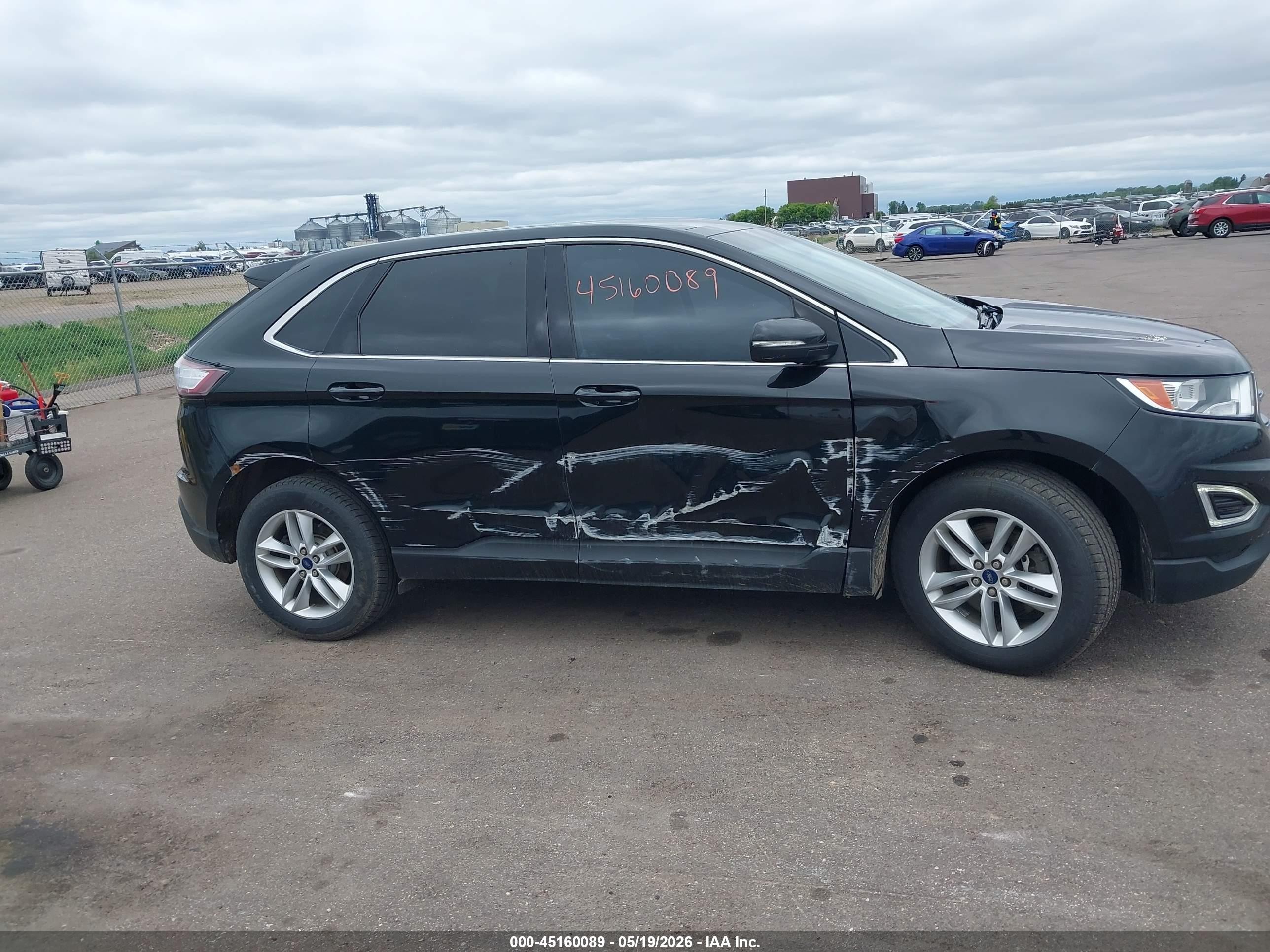 2015 Ford Edge Sel Black vin: 2FMTK4J85FBB71347