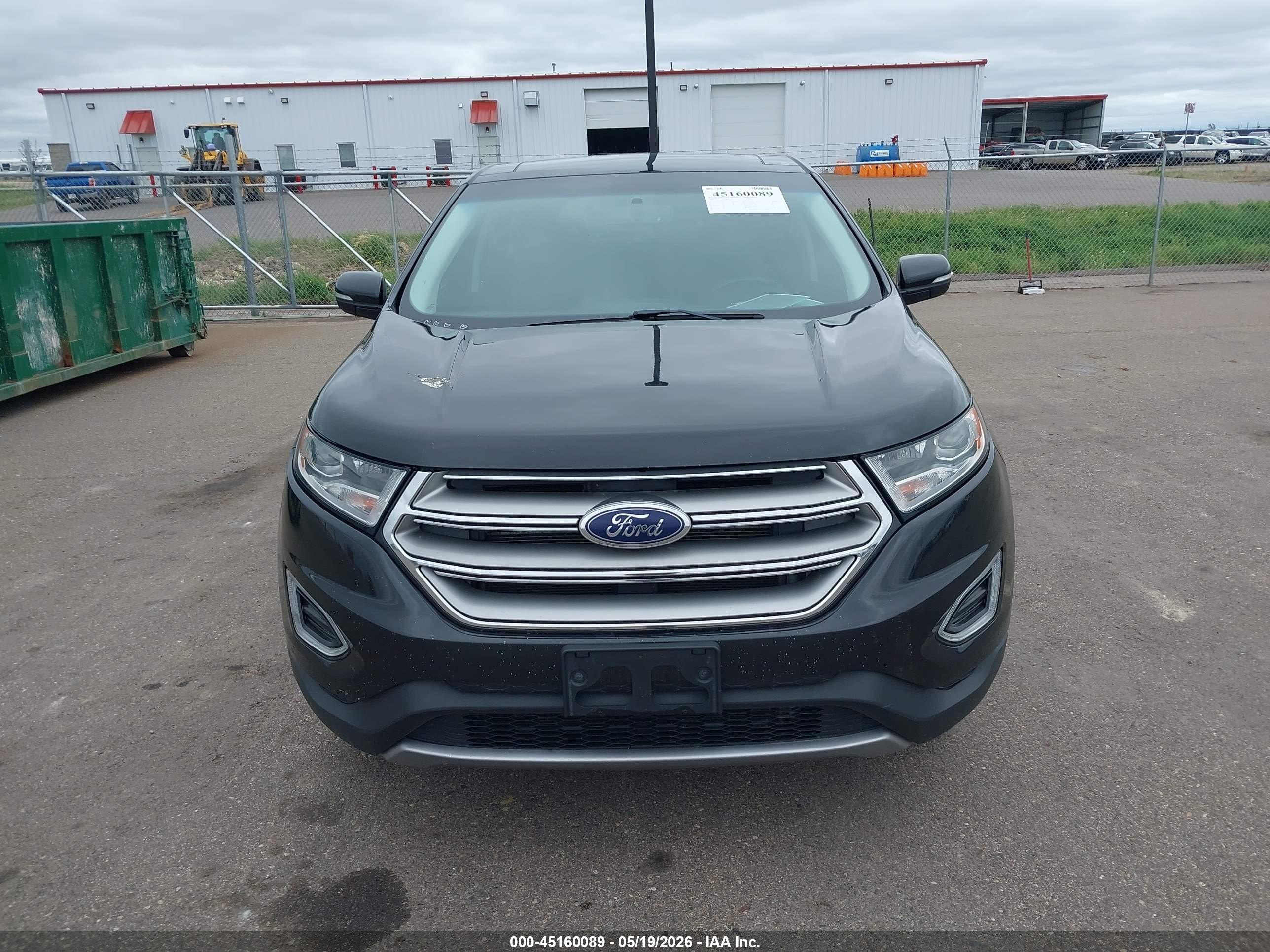 2015 Ford Edge Sel Black vin: 2FMTK4J85FBB71347