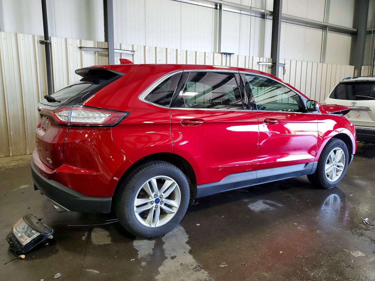 2015 Ford Edge Sel Red vin: 2FMTK4J85FBB82834
