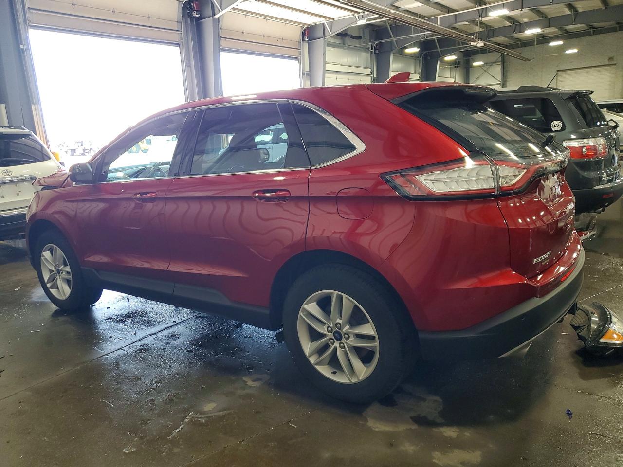 2015 Ford Edge Sel Red vin: 2FMTK4J85FBB82834