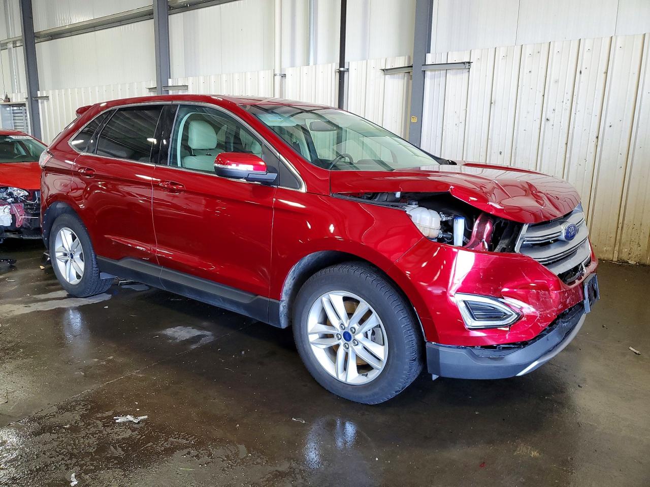 2015 Ford Edge Sel Red vin: 2FMTK4J85FBB82834