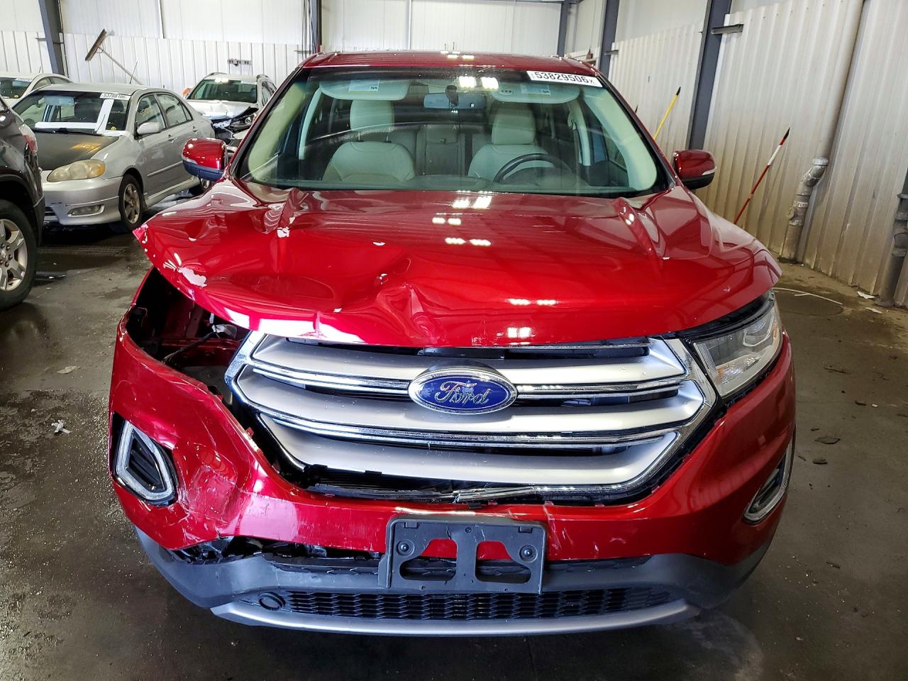 2015 Ford Edge Sel Red vin: 2FMTK4J85FBB82834