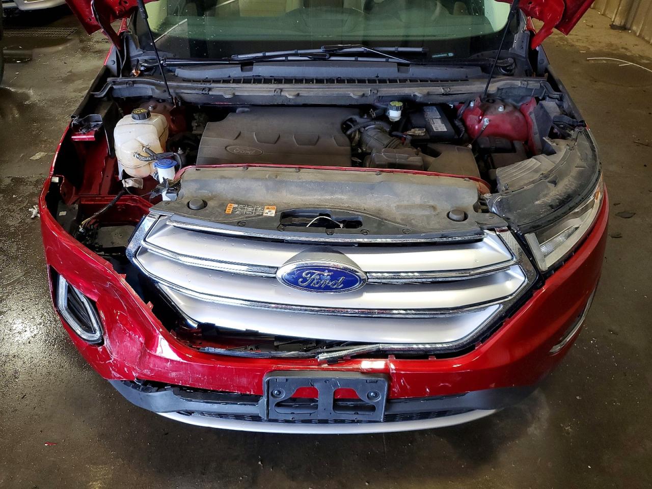 2015 Ford Edge Sel Red vin: 2FMTK4J85FBB82834