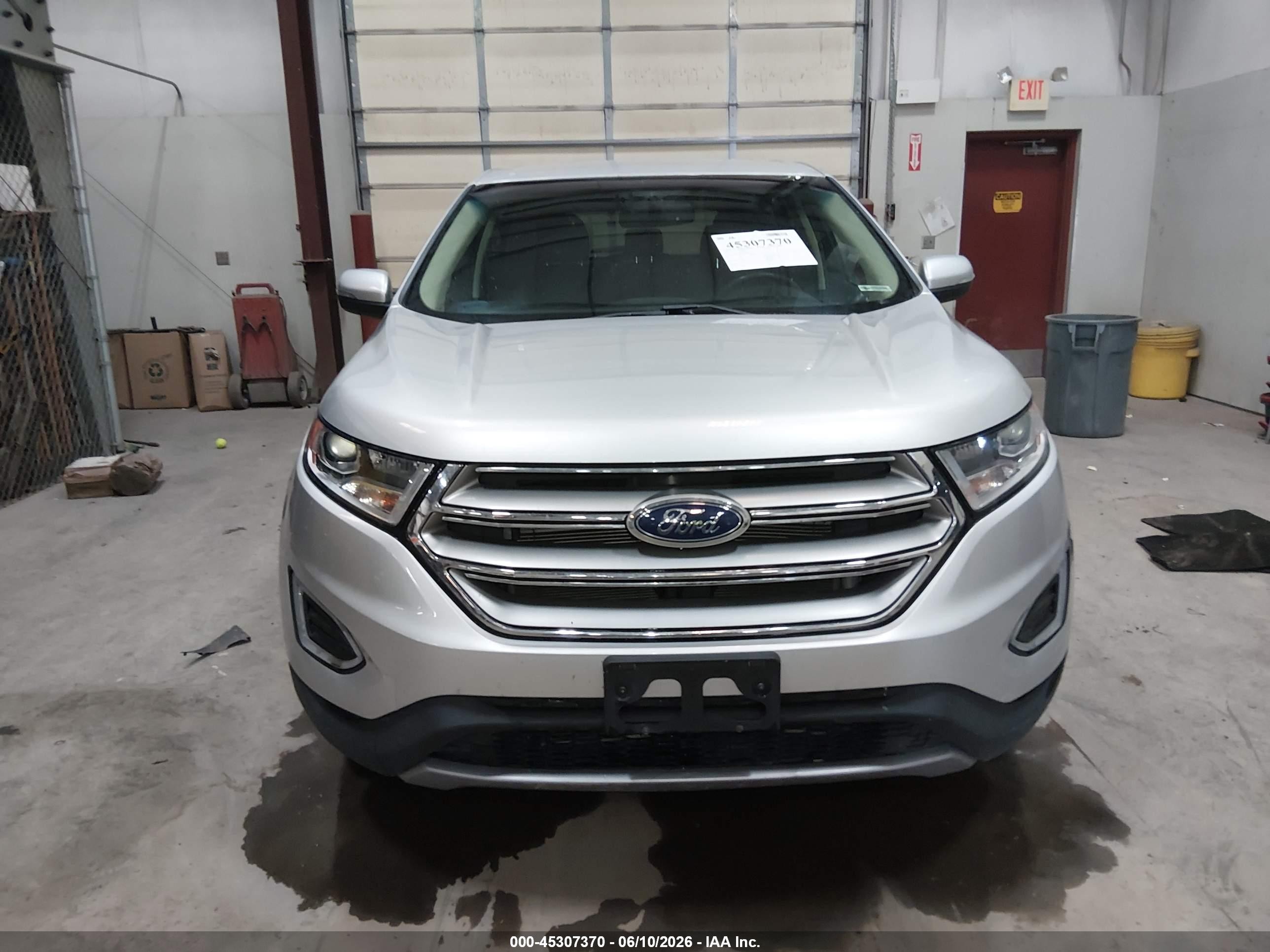 2015 Ford Edge Sel Silver vin: 2FMTK4J85FBB92988