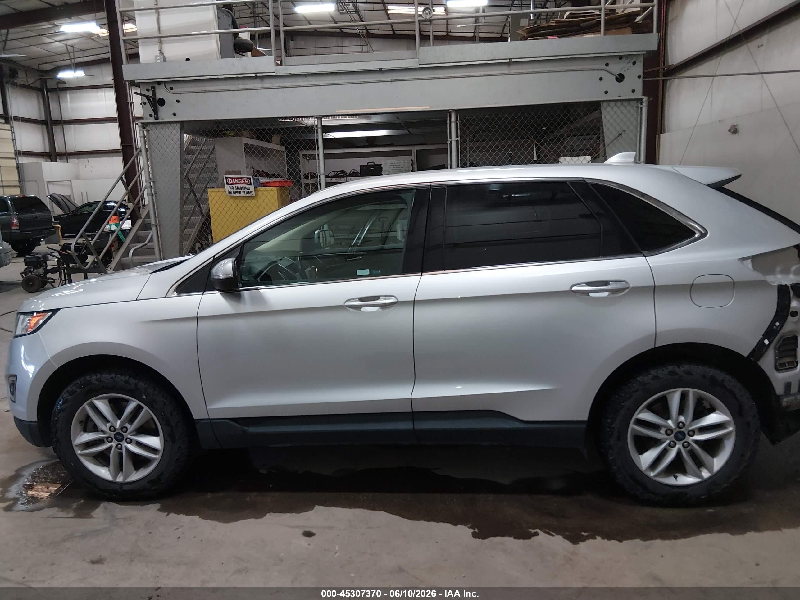 2015 Ford Edge Sel Silver vin: 2FMTK4J85FBB92988