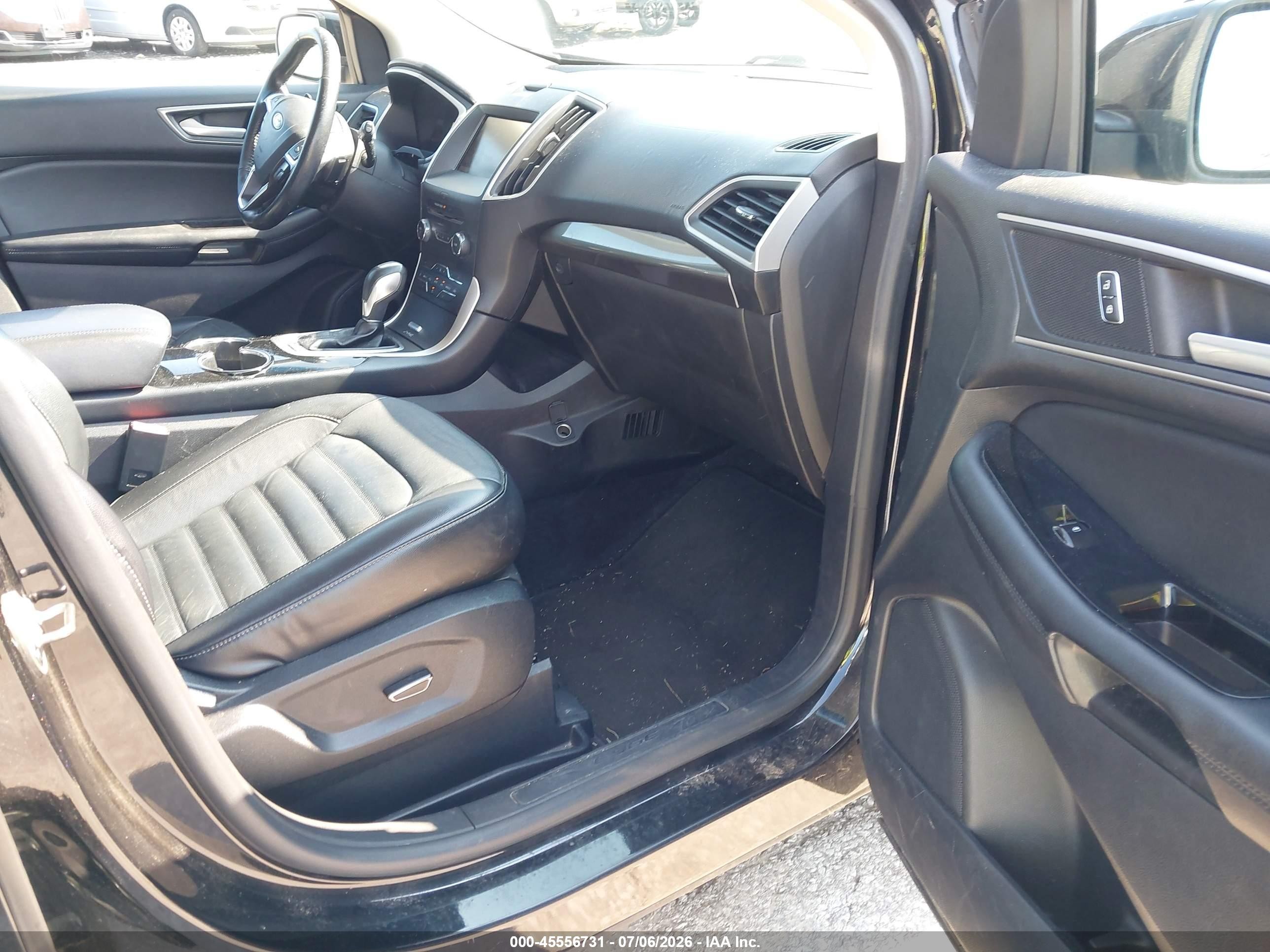 2015 Ford Edge Sel Black vin: 2FMTK4J85FBC40716