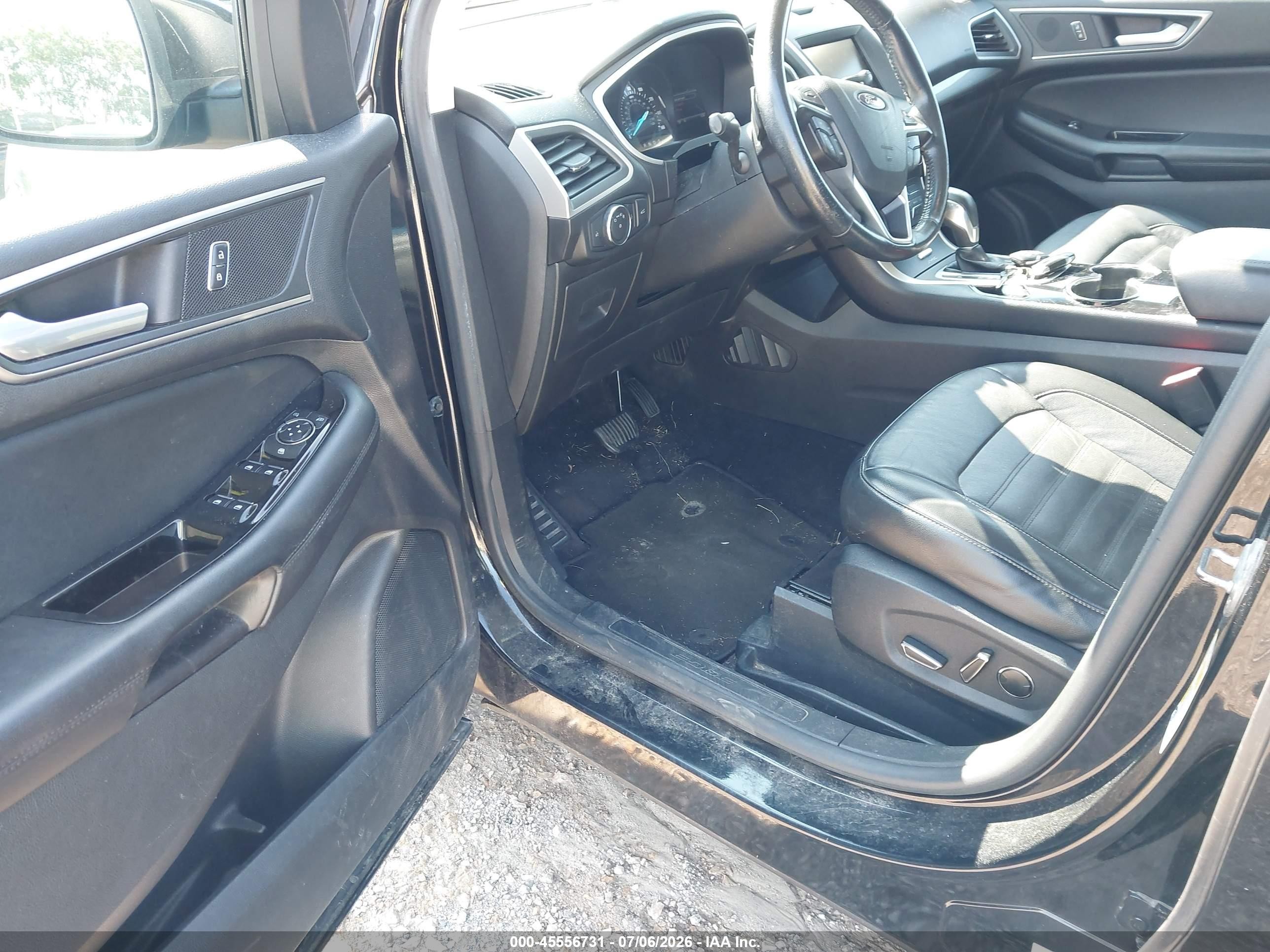 2015 Ford Edge Sel Black vin: 2FMTK4J85FBC40716