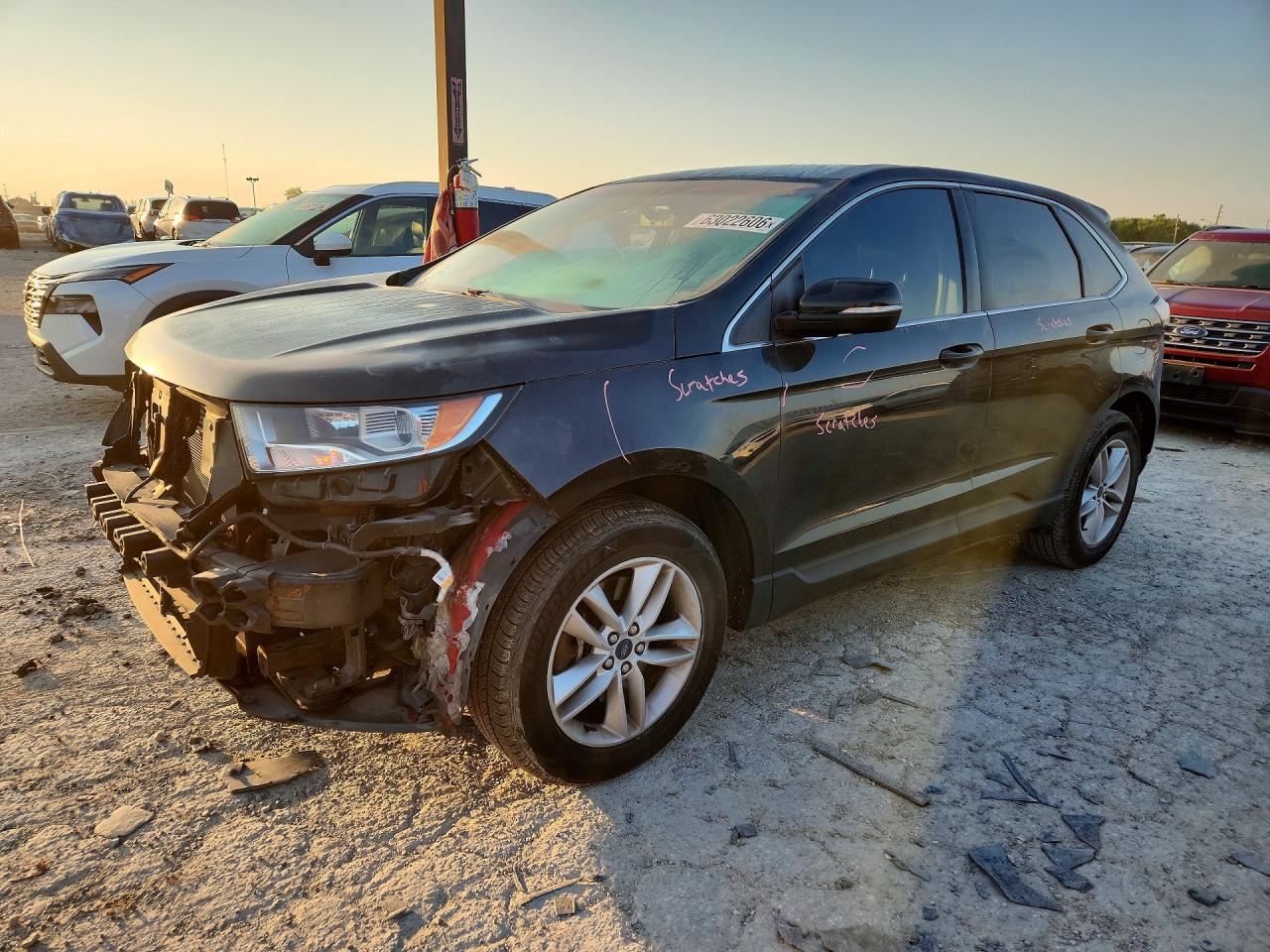 2015 Ford Edge Sel Black vin: 2FMTK4J86FBB22299