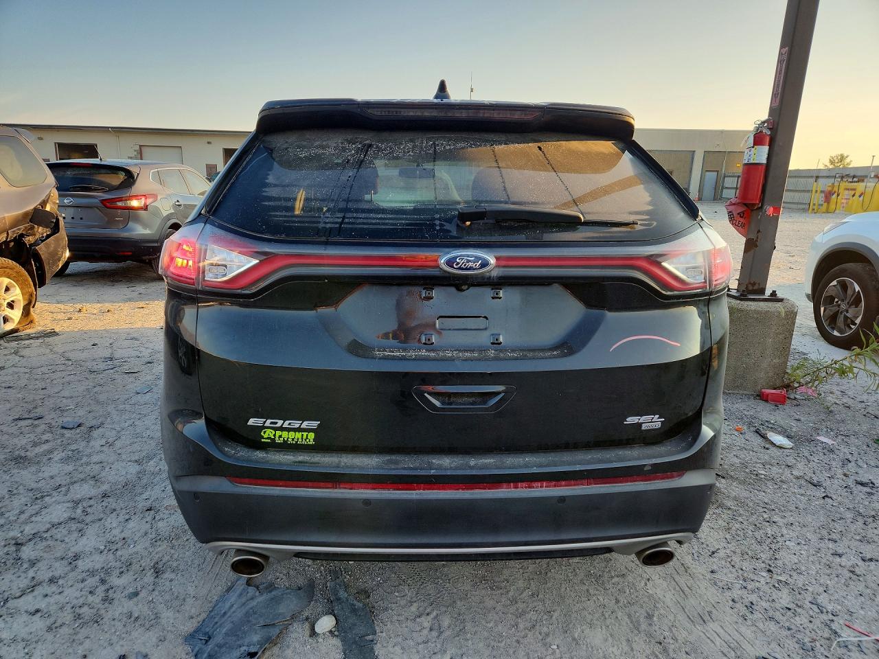 2015 Ford Edge Sel Black vin: 2FMTK4J86FBB22299