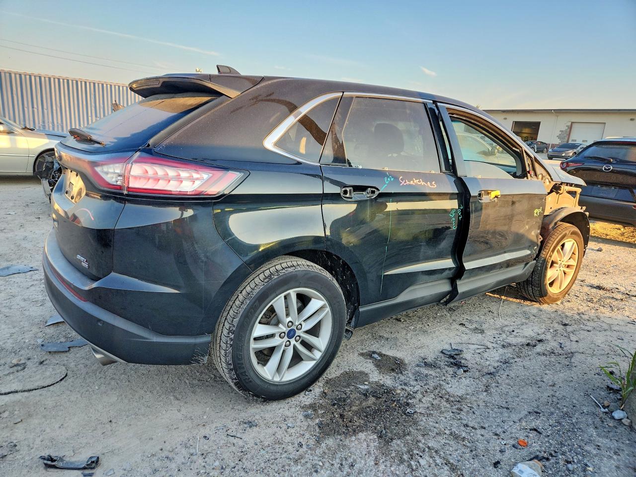 2015 Ford Edge Sel Black vin: 2FMTK4J86FBB22299