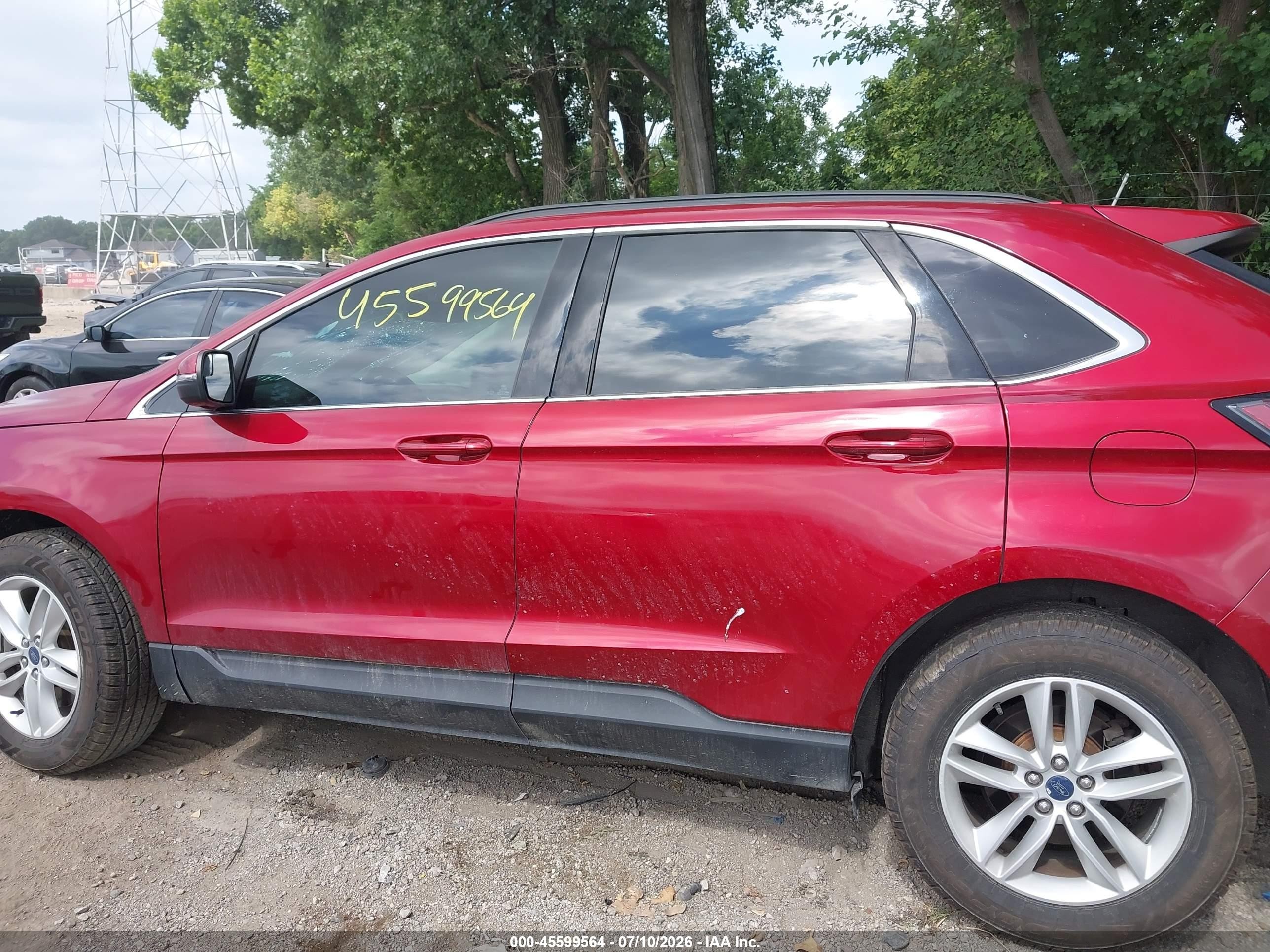 2015 Ford Edge Sel Red vin: 2FMTK4J86FBB39796
