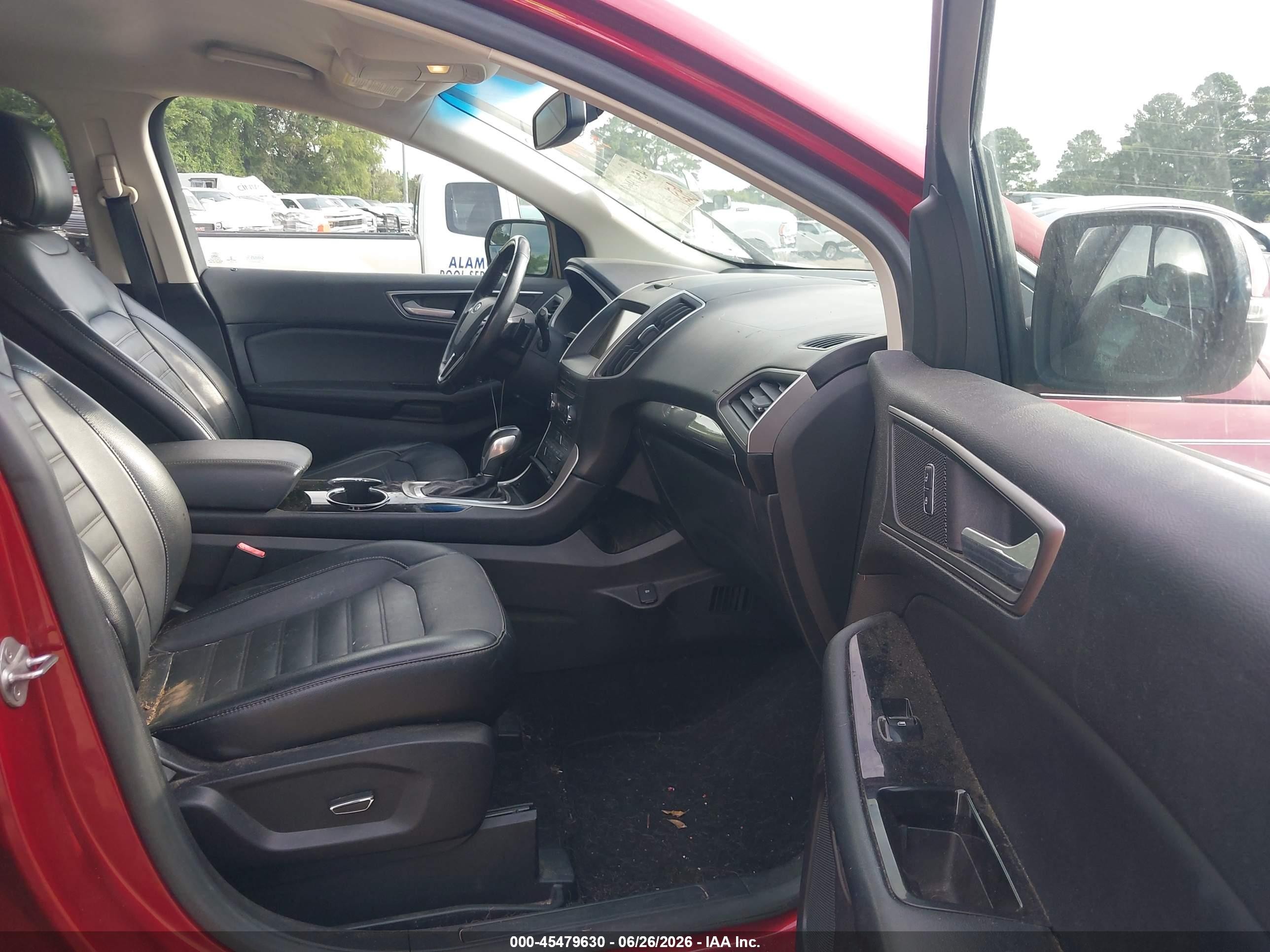 2015 Ford Edge Sel Red vin: 2FMTK4J86FBB39894