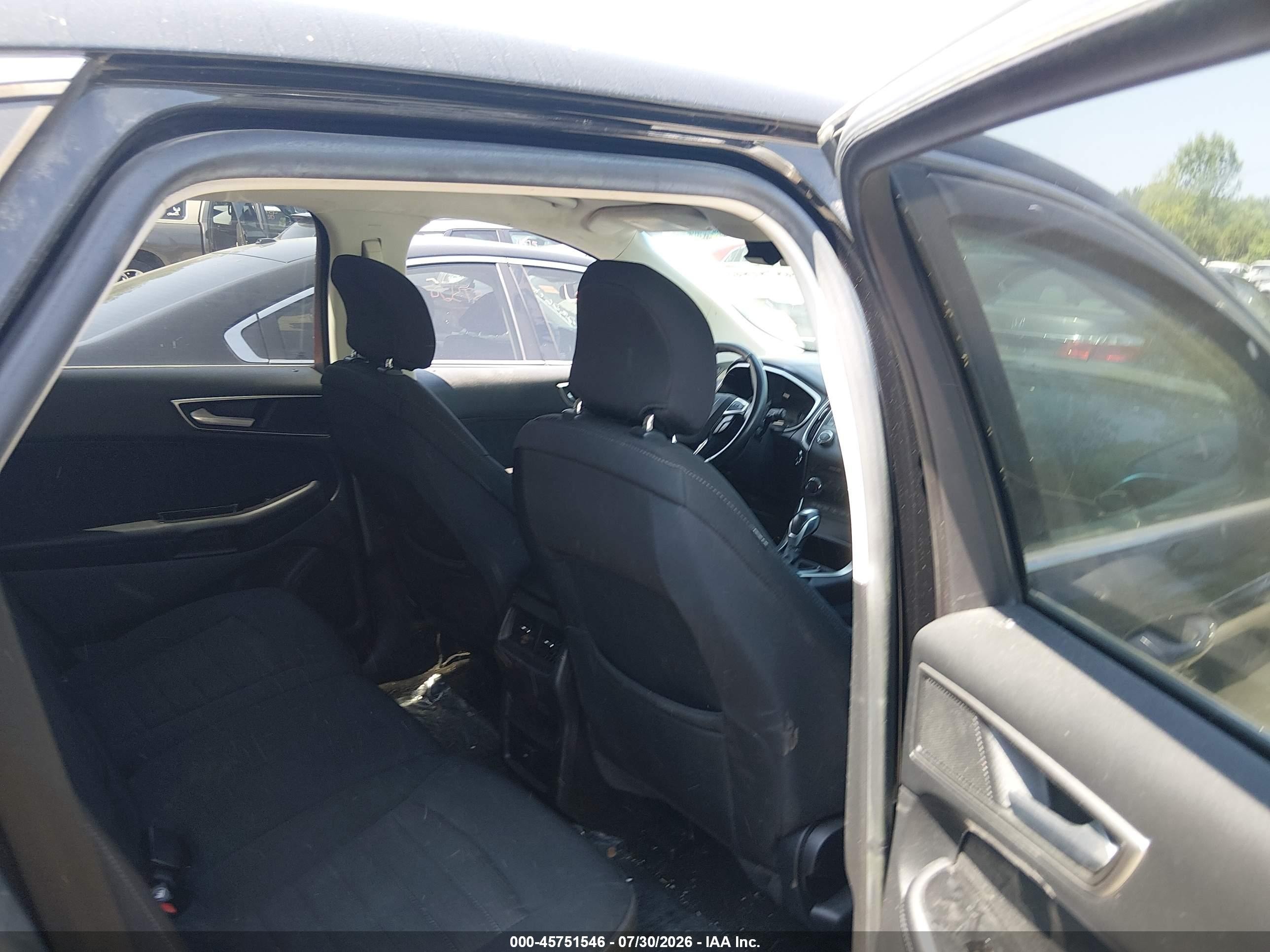 2015 Ford Edge Sel Черный vin: 2FMTK4J86FBB44609