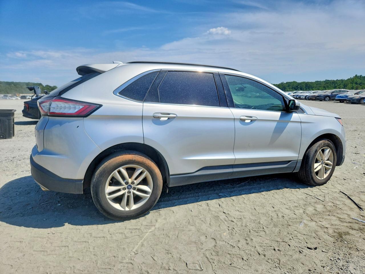 2015 Ford Edge Sel Silver vin: 2FMTK4J86FBB56520