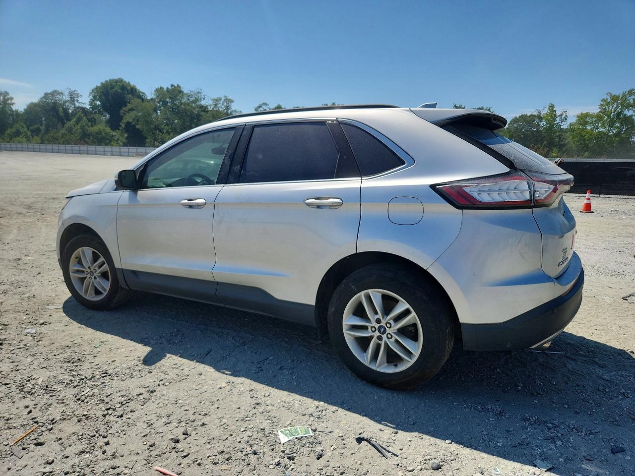 2015 Ford Edge Sel Silver vin: 2FMTK4J86FBB56520