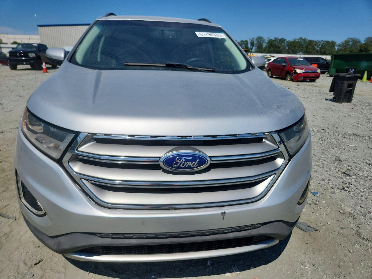 2015 Ford Edge Sel Silver vin: 2FMTK4J86FBB56520