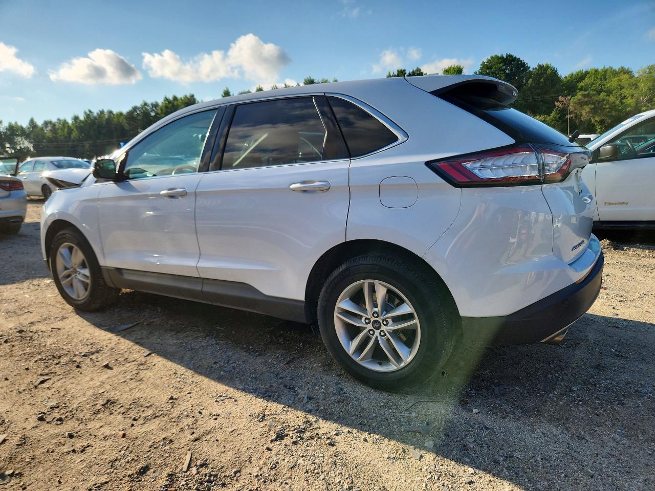2015 Ford Edge Sel White vin: 2FMTK4J86FBB68327