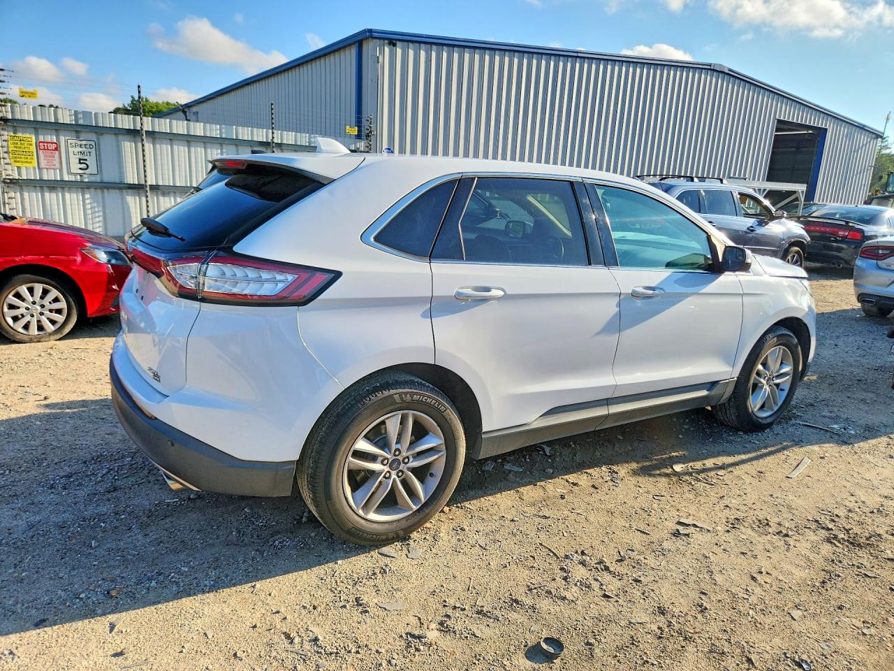 2015 Ford Edge Sel White vin: 2FMTK4J86FBB68327