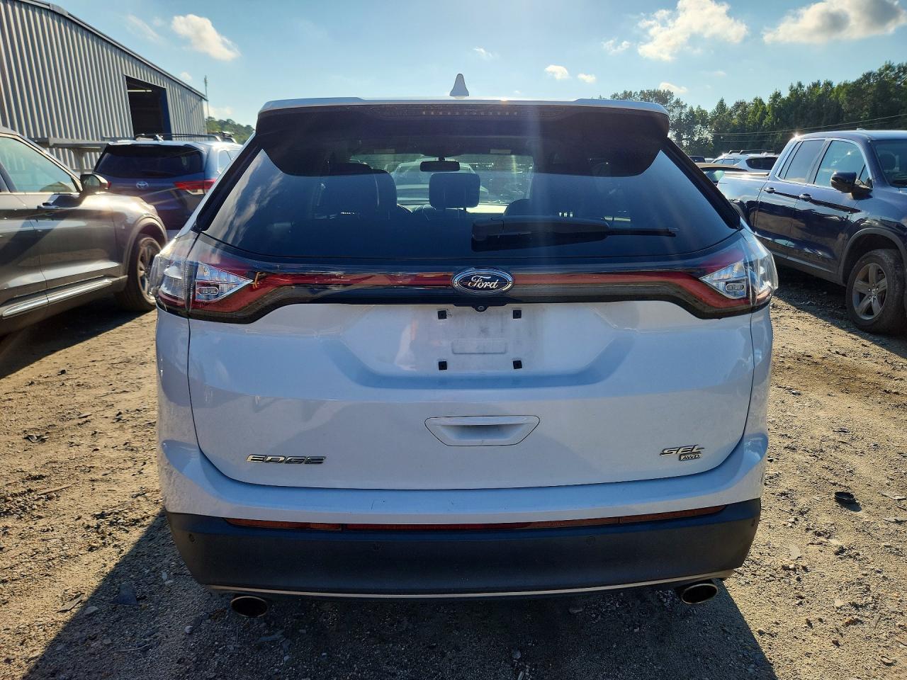 2015 Ford Edge Sel White vin: 2FMTK4J86FBB68327