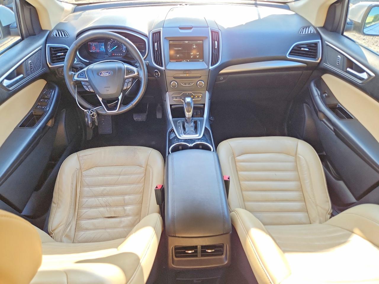 2015 Ford Edge Sel White vin: 2FMTK4J86FBB68327