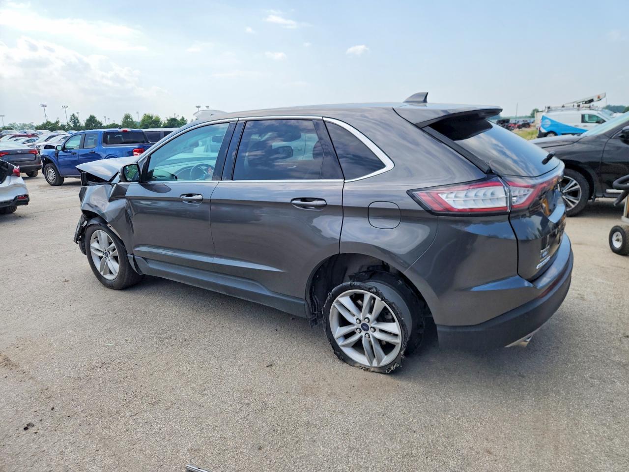 2015 Ford Edge Sel Gray vin: 2FMTK4J86FBC11709
