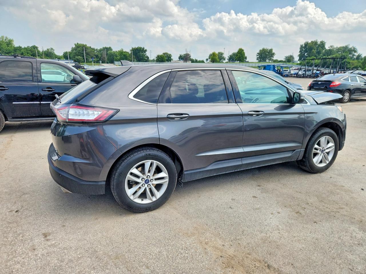 2015 Ford Edge Sel Gray vin: 2FMTK4J86FBC11709